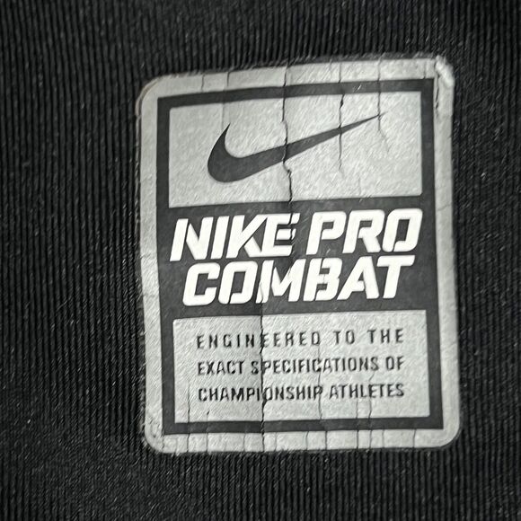 Nike Pro Combat Dri-fit T-Shirt Men’s XL Fitted Black Moisture Wicking - Picture 13 of 17